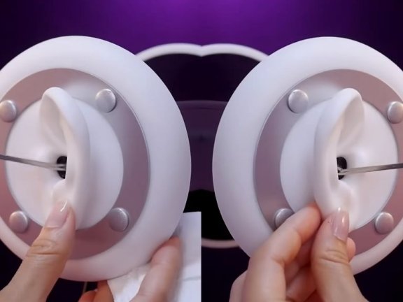 Blije助眠, 掏耳ASMR, 无人声双耳耳垢清洁体验。