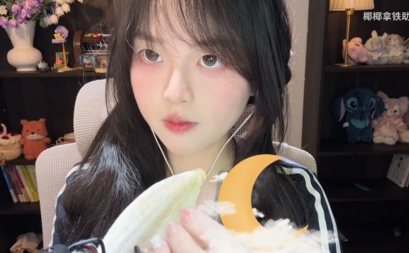 椰椰拿铁助眠|敲击刮擦触发音,鹅毛助眠